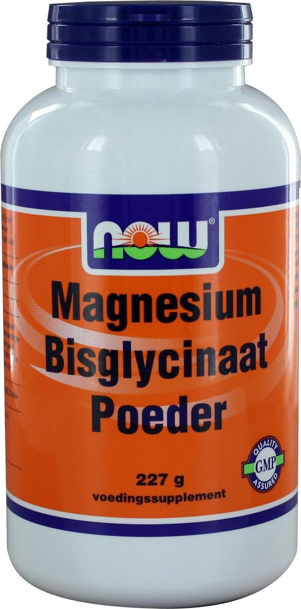 NOW  Magnesium Bisglycinaat poeder - 227 gram