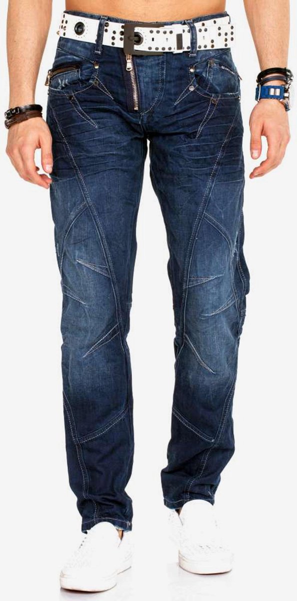 Cipo & Baxx Jeanshose mit Gürtel