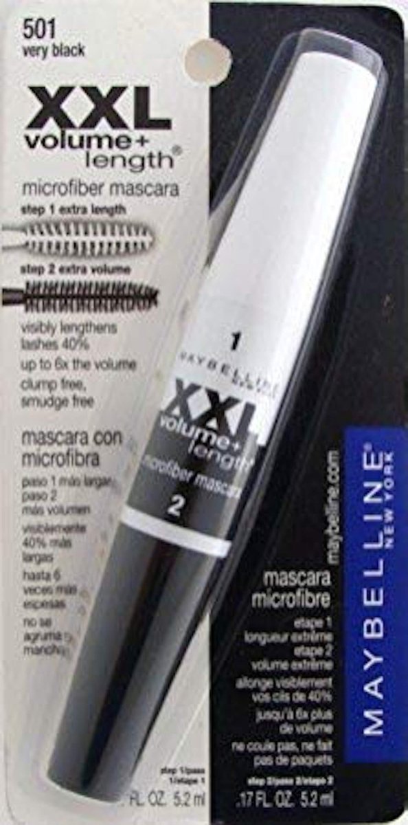 Maybelline XXL Volume+Length Mascara Very Black 501