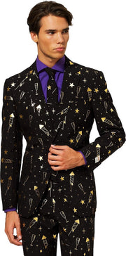 OppoSuits Fancy Fireworks - Mannen Kostuum - Gekleurd - Feest - Maat 60