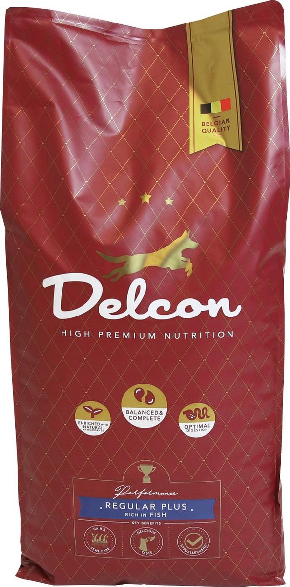 Delcon Regular Plus Fish - Hondenvoer - 12kg