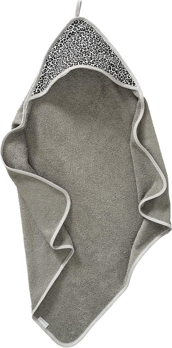 Cottonbaby Badcape panter grijs