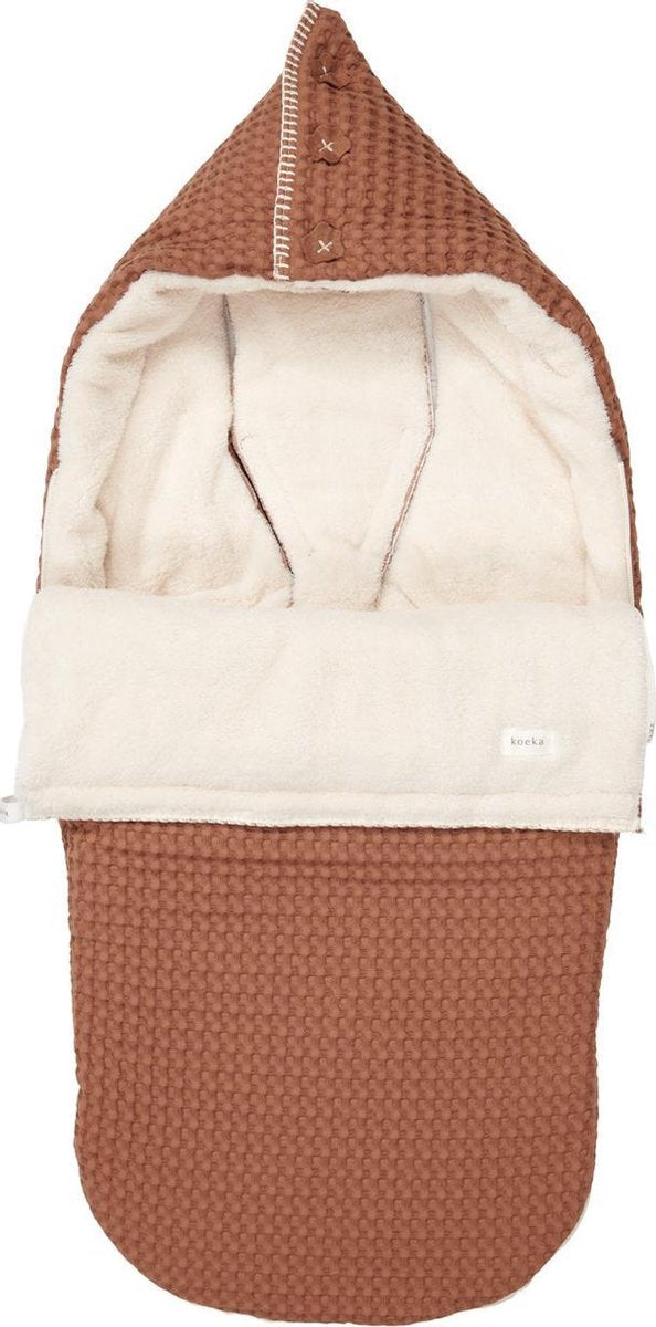 Koeka Buggy voetenzak wafel/teddy Oslo - hazel/pebble