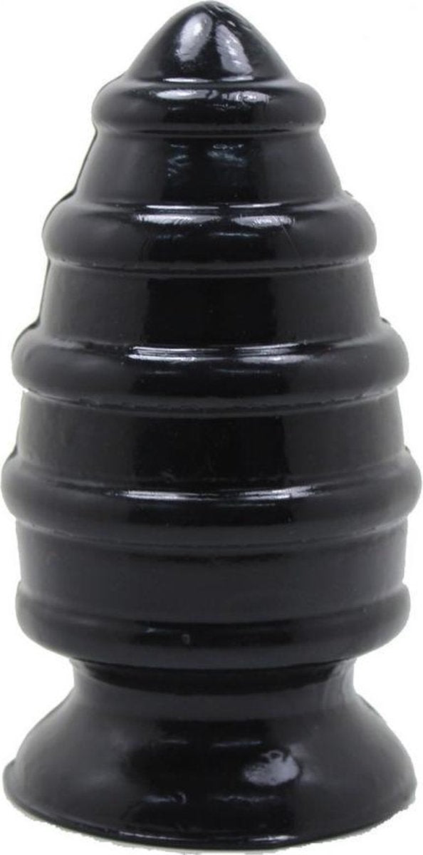 XXLTOYS - Ilias - XXL Plug - Inbrenglengte 14 X 7.5 cm - Black - Uniek design Buttplug - Stevige Anaal plug - Made in Europe