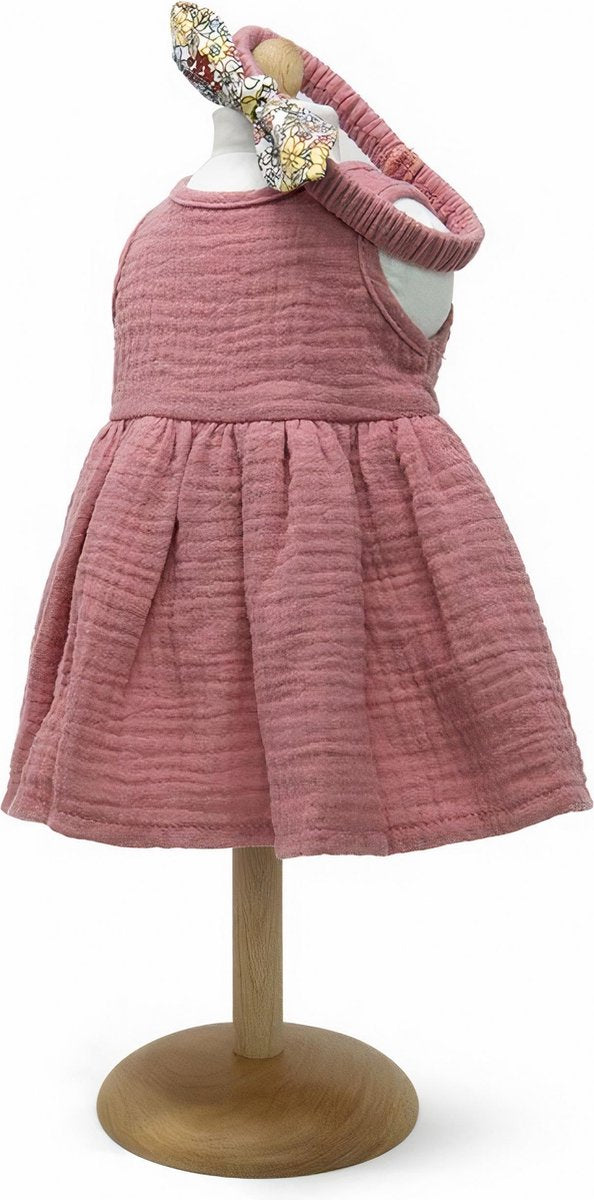 Toizz Babypopjurk Meisjes 38/41 Cm Polyester Roze 3-delig