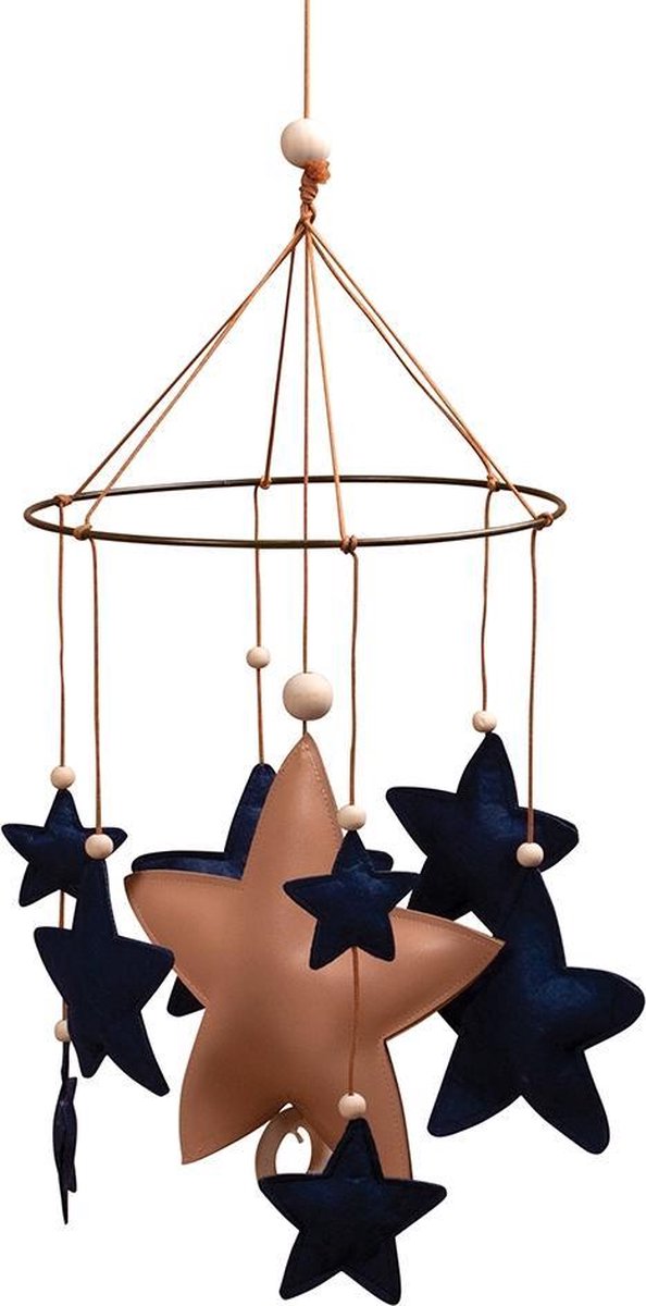 Filibabba - Ster Muziek mobiel - Donkerblauw - One size