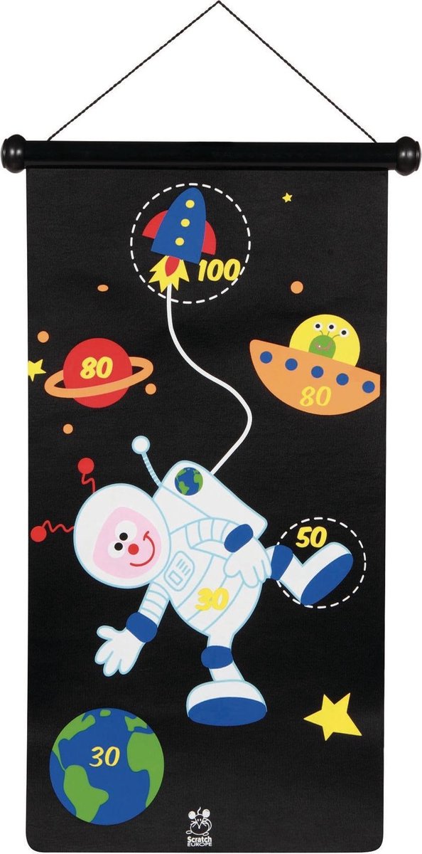 Scratch Spel: Darts Astronaut Magnetisch