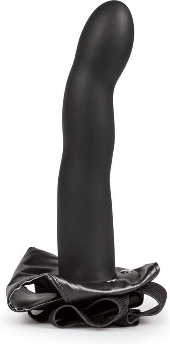 Ouch! – Holle Strap on voor Mannen met Elastisch Verstelbare Harnas - Zwart