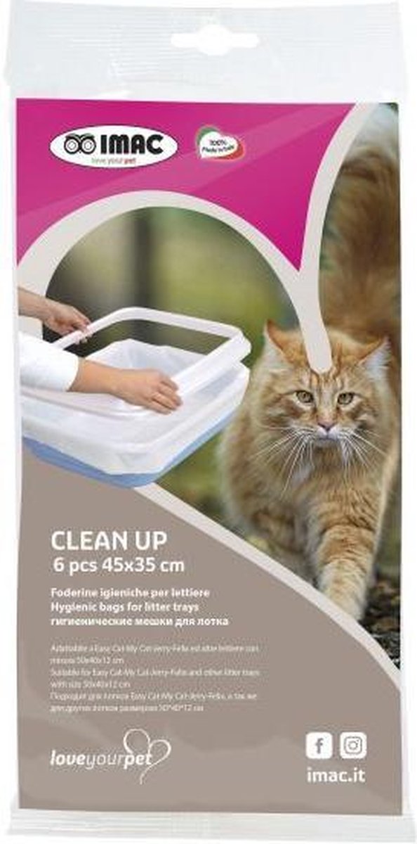Imac kattenbakzak clean up voor easy cat 50x40x12 cm 45x35 cm