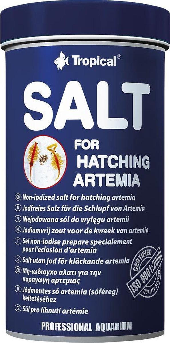 Tropical Artemia Zout | Zout voor het opkweken van Artemia | 300gram