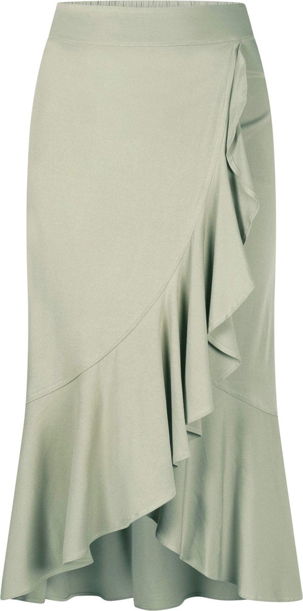 Tramontana | Rok met Volants | Sage | Maat L | Dames Rokken