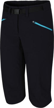 Hannah Driekwart Broek Row Dames Polyamide/elastaan Zwart Mt 40