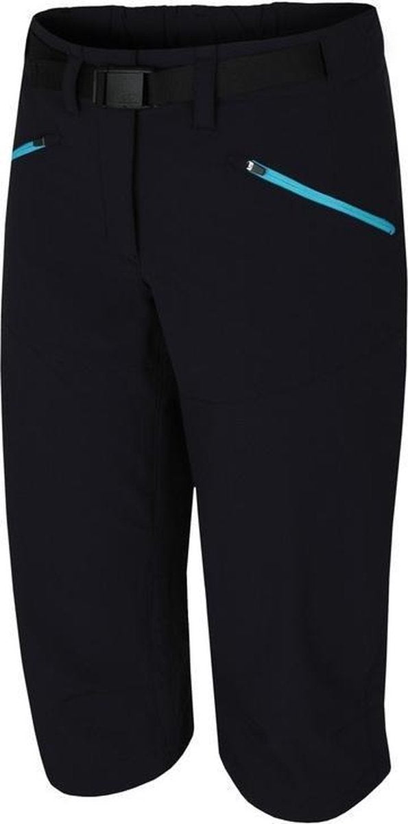 Hannah Driekwart Broek Row Dames Polyamide/elastaan Zwart Mt 40