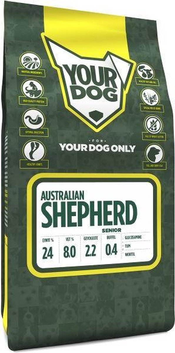 Senior 3 kg Yourdog australian shepherd hondenvoer