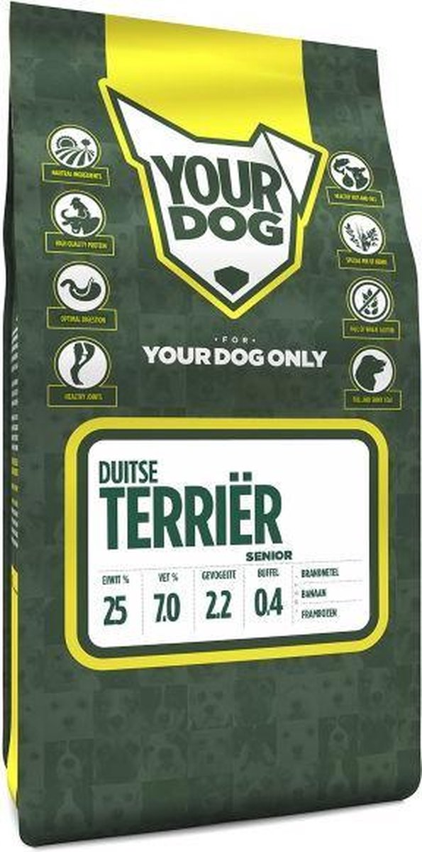 Senior 3 kg Yourdog duitse terriËr hondenvoer