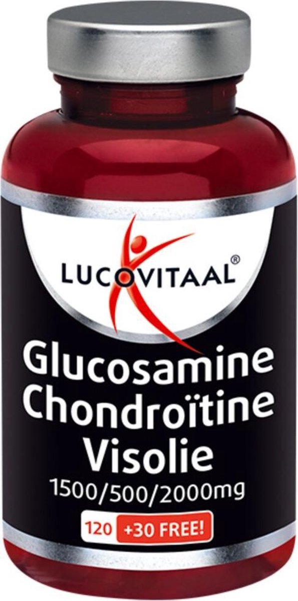 Lucovitaal Glucosamine Chondroïtine Visolie Voedingssupplement - 150 Capsules