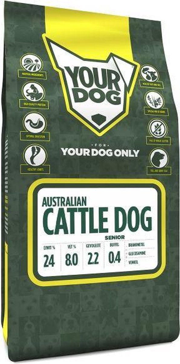 Senior 3 kg Yourdog australian cattle dog hondenvoer
