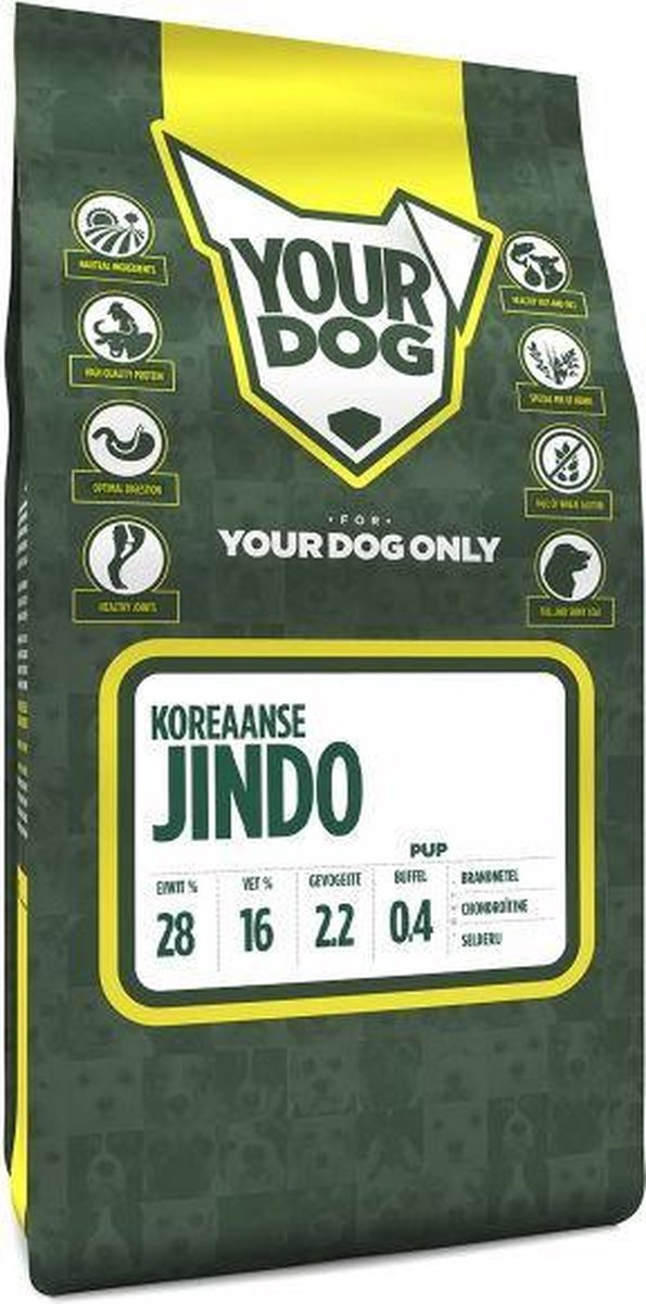 Pup 3 kg Yourdog koreaanse jindo hondenvoer