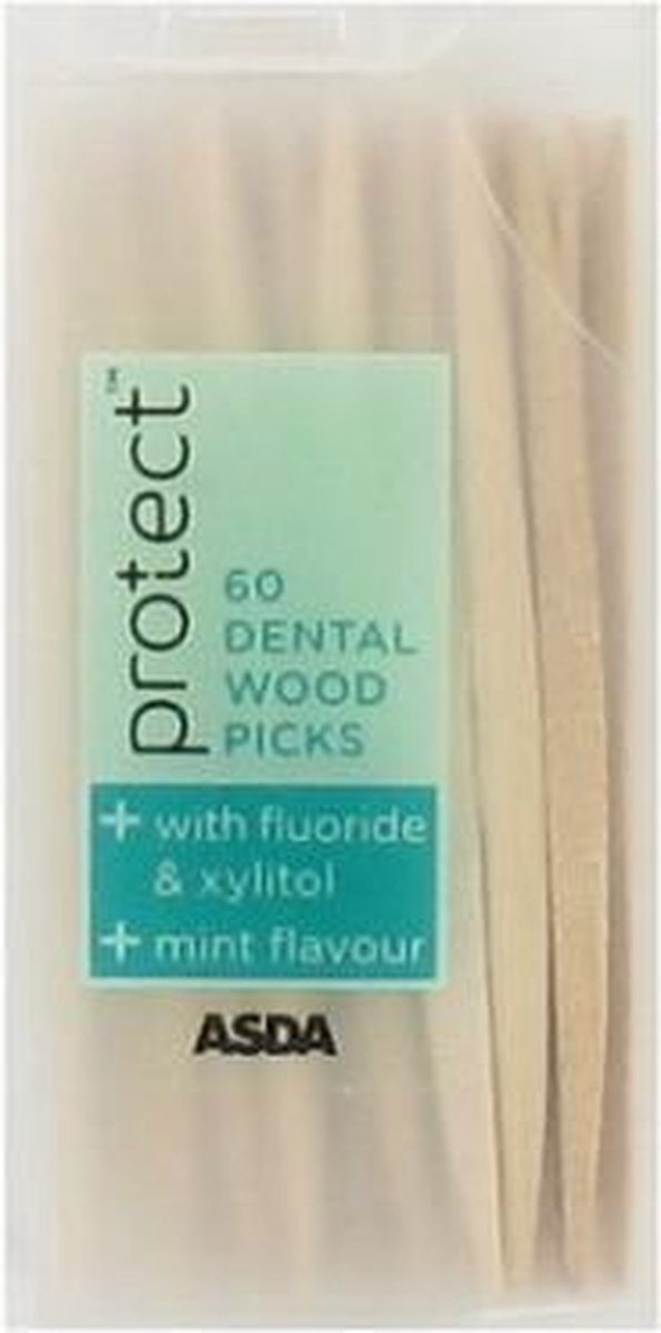 Protect Tandenstokers Mint Hout 3x60 stuks