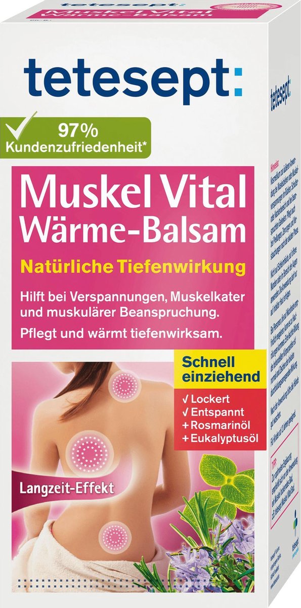 tetesept Muscle Vital verwarmende balsem - spierbalsem (100 ml)