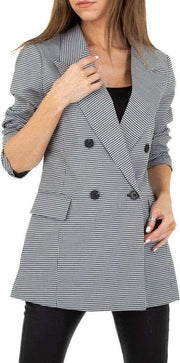 Dames blazer grijs geruit maat S