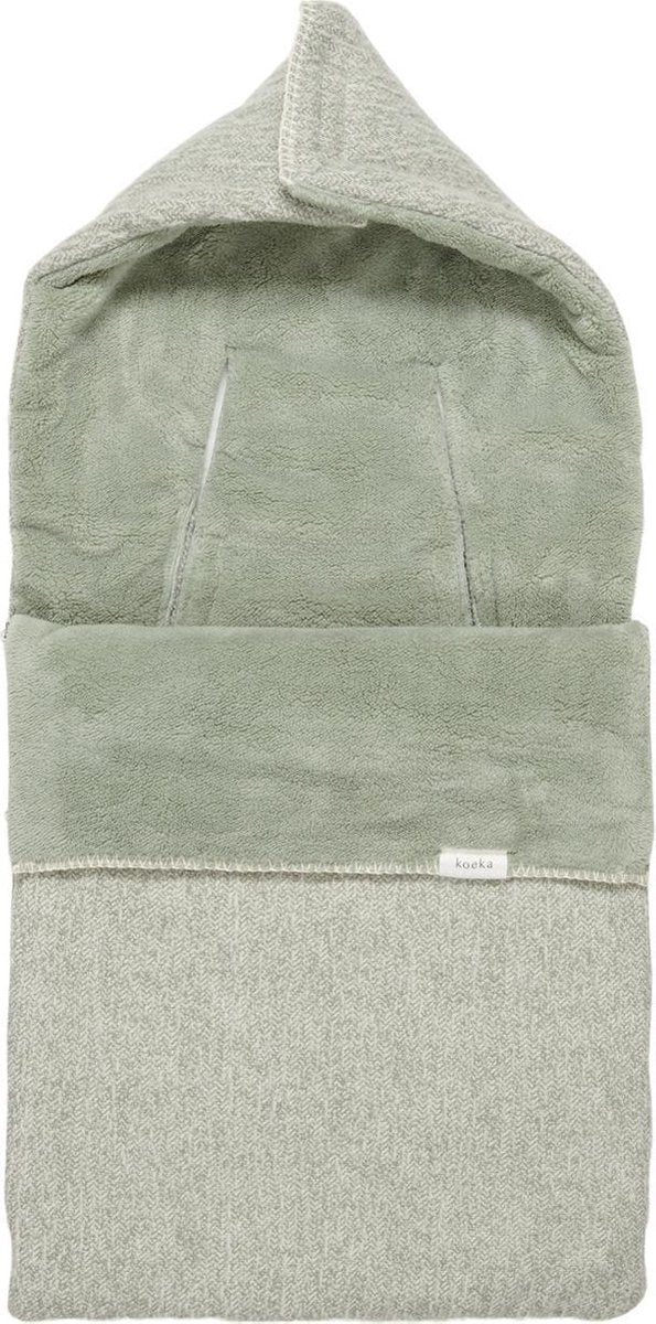 Koeka Voetenzak Vigo teddy 0+ (3/5 punts) - shadow green/leaf