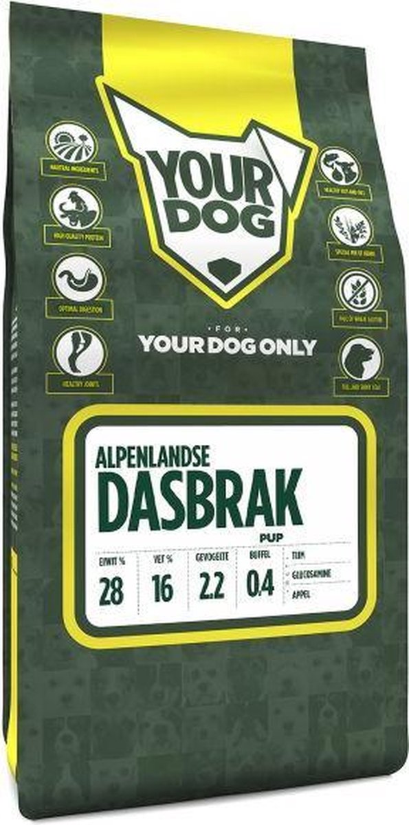 Pup 3 kg Yourdog alpenlandse dasbrak hondenvoer