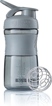 BlenderBottle | SportMixer | Tritan Grip | Eiwitshaker | Bidon | Shaker | 590 ML | Pebble grey  - Steen grijs.  Je shake zonder klonten en de shaker lekt niet.