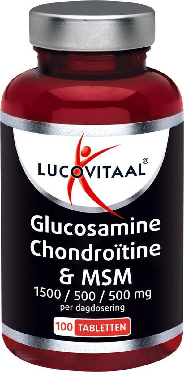 3x Lucovitaal Glucosamine Chondroïtine & MSM 100 tabletten