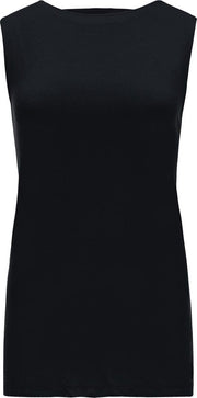 Re-Born Tanktop Elastiek Open Rug Dames - Zwart - Maat M