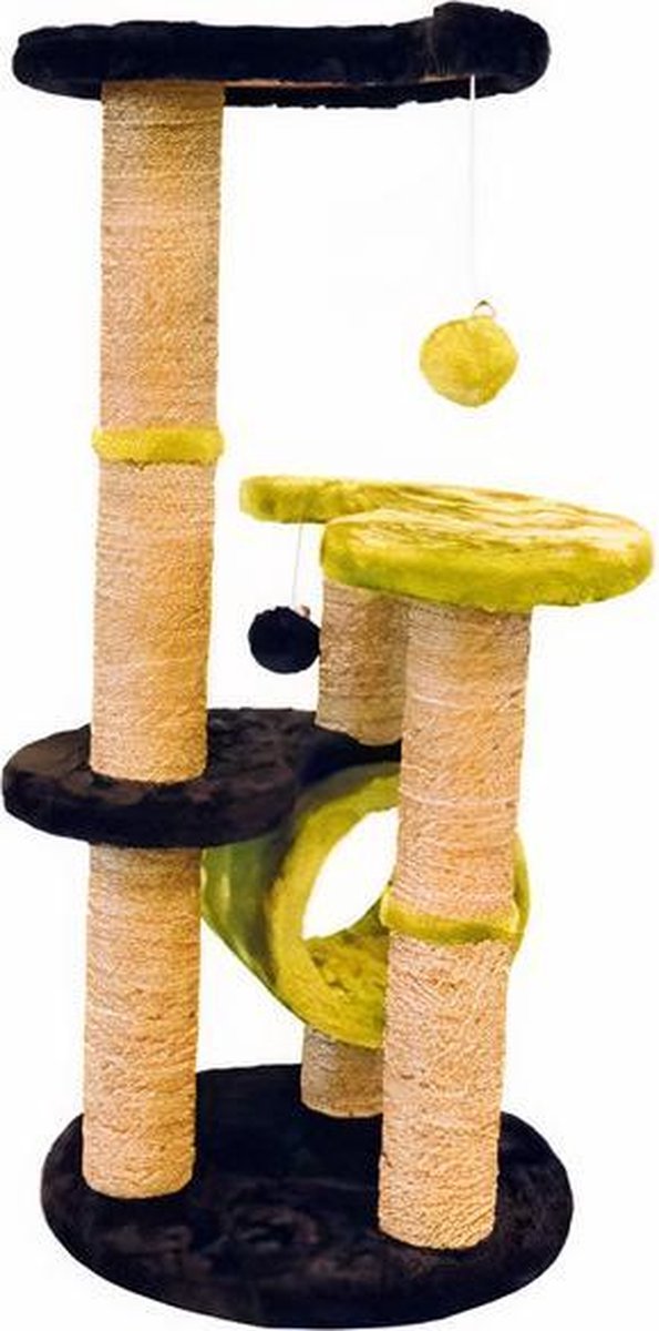 M-pets Krabpaal Everest 40 X 86 Cm Sisal Zwart/geel