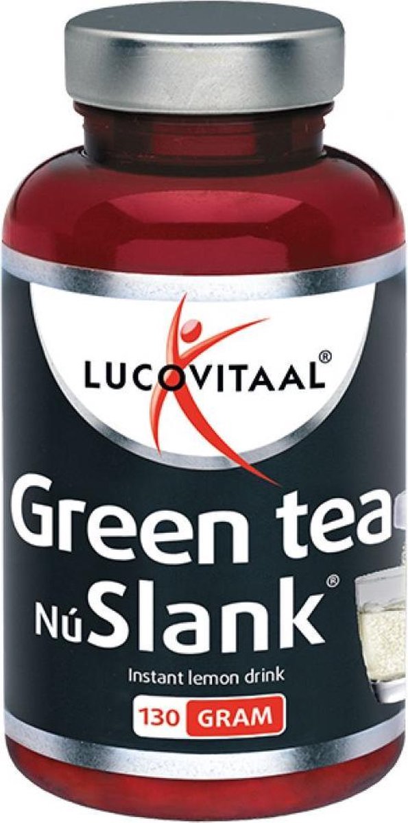 3x Lucovitaal NuSlank Green Tea Lemon Drink 130 gr
