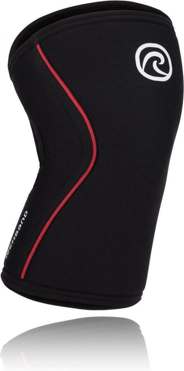 Rehband Knee Sleeve RX Black/Red 7 mm-Maat L: 37 - 40 cm