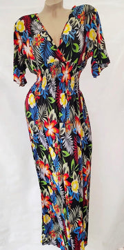 Merkloos Maxi jurk Dames Jurk One size zwart