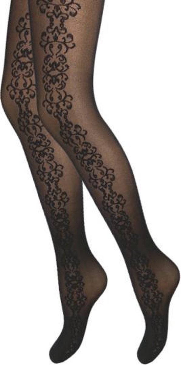 Panty - Versailles - Zwart - Maat XL (46-48)