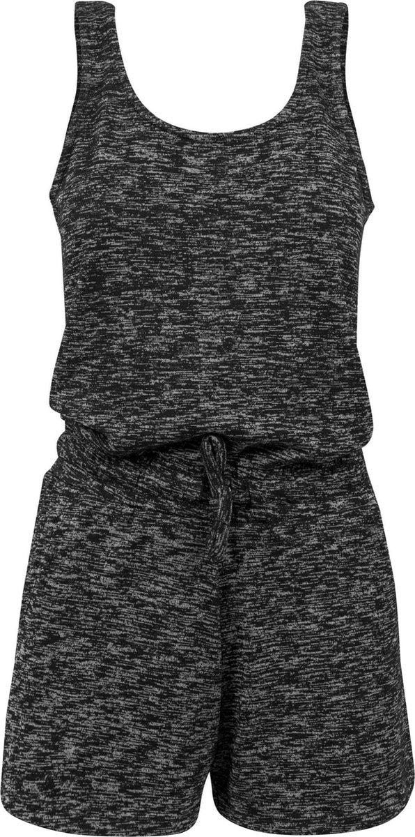 Dames Ladies Melange Hot Jumpsuit grijs
