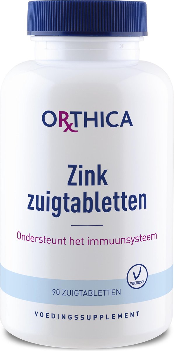 Orthica Zink Zuigtabletten (voedingssupplement) - 90 zuigtabletten