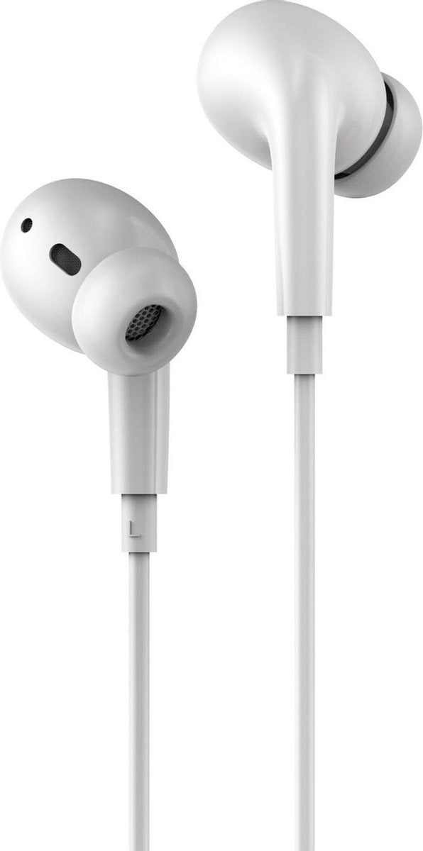 Hoco - In Ear Oordopjes - Oortjes met draad en microfoon - Wit