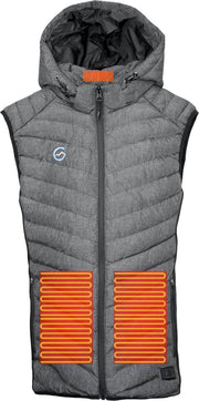 GLØDE Elektrische Verwarmde Kleding Jas Bodywarmer Heren Grijs Maat M Met Accu