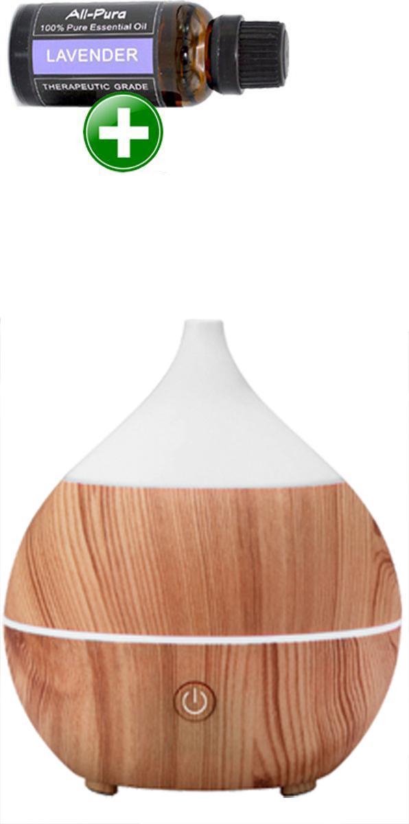 Aroma diffuser AirAqua Symphony - Ultrasoon & Ambiancelight & Bluetooth speaker | incl. 1x10ml All-pura lavendel olie!