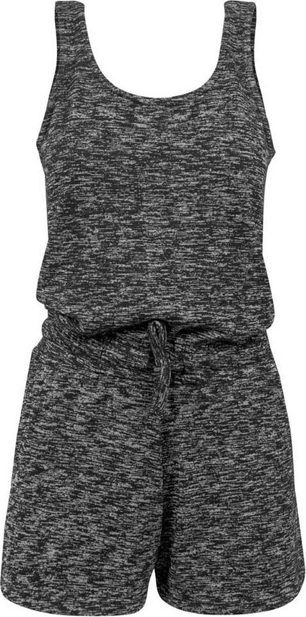 Urban Classics Playsuit -XS- Melange Hot Grijs/Zwart
