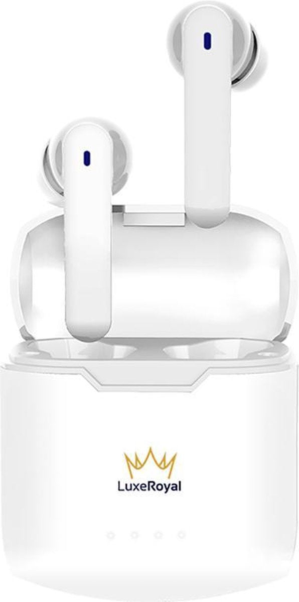 draadloze oordopjes - bluetooth oordopjes - wireless earbuds - draadloze oortjes - Wit - LuxeRoyal - Volledig draadloze oordopjes - airpods alternatief