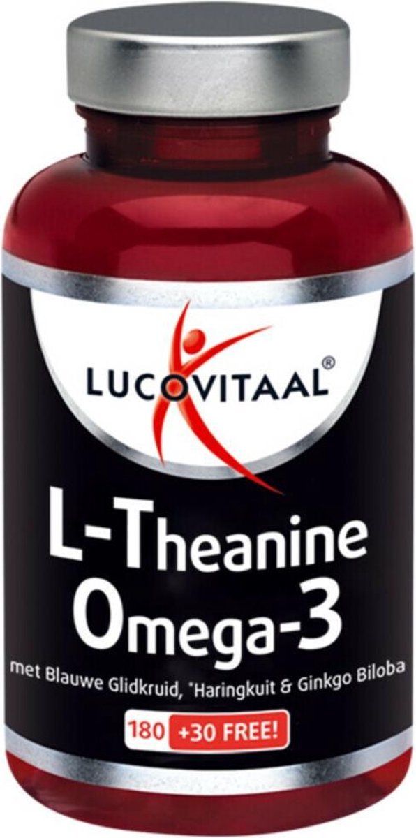 Lucovitaal L-Theanine Omega 3 Voedingssupplement - 210 Capsules