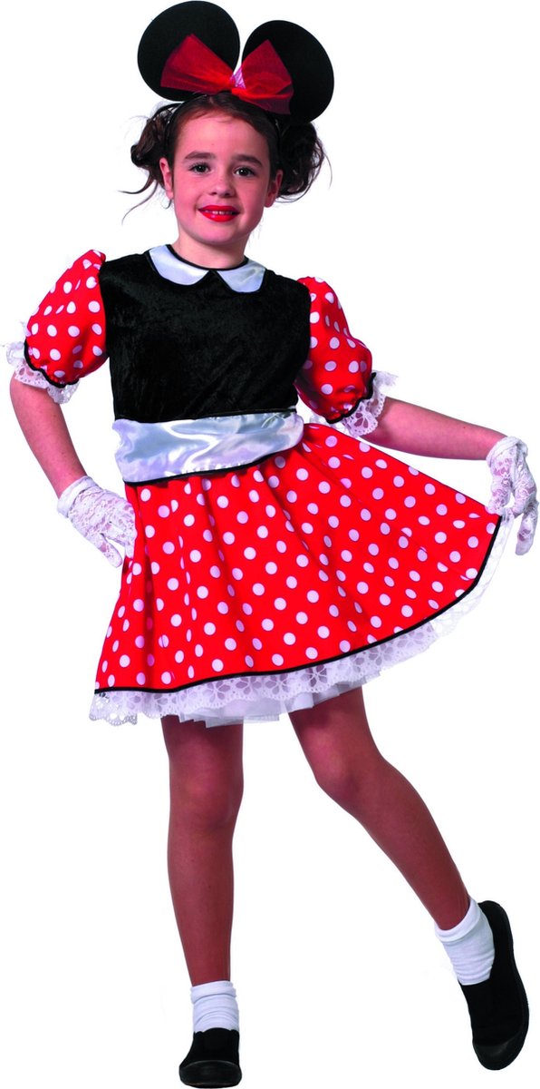 Carnavalskleding Minnie mouse meisje modern muis Maat 116