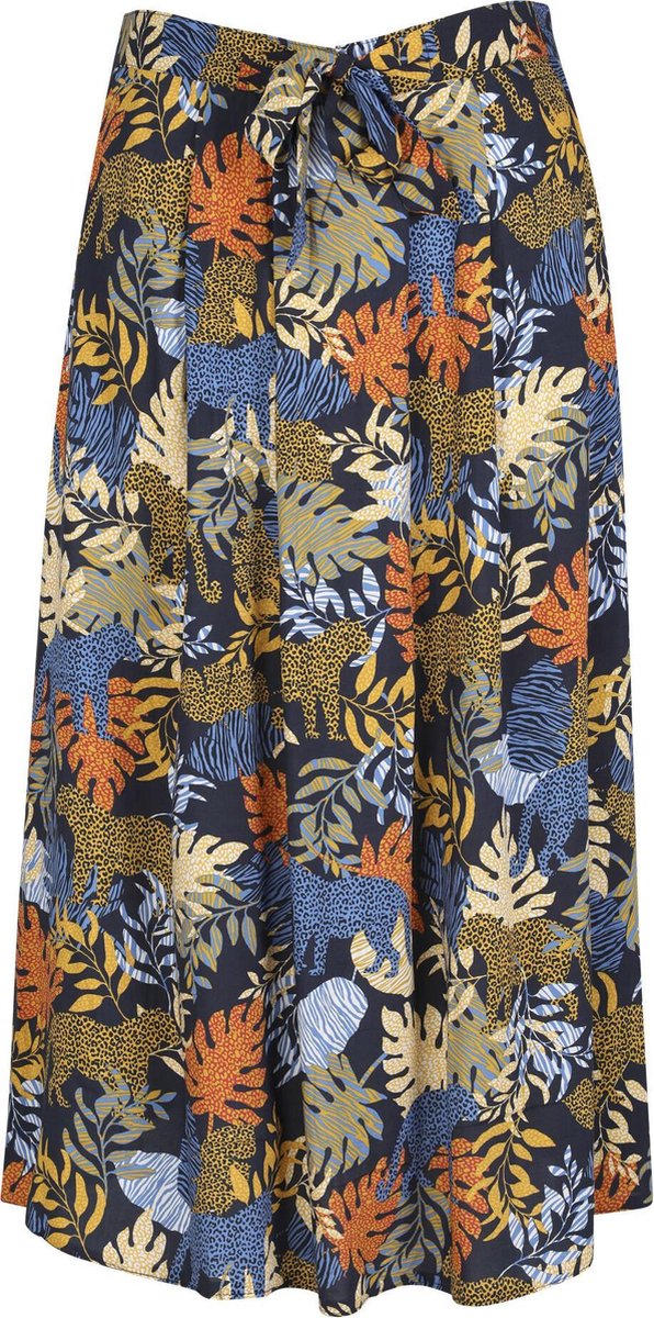 Rok in bedrukte viscose