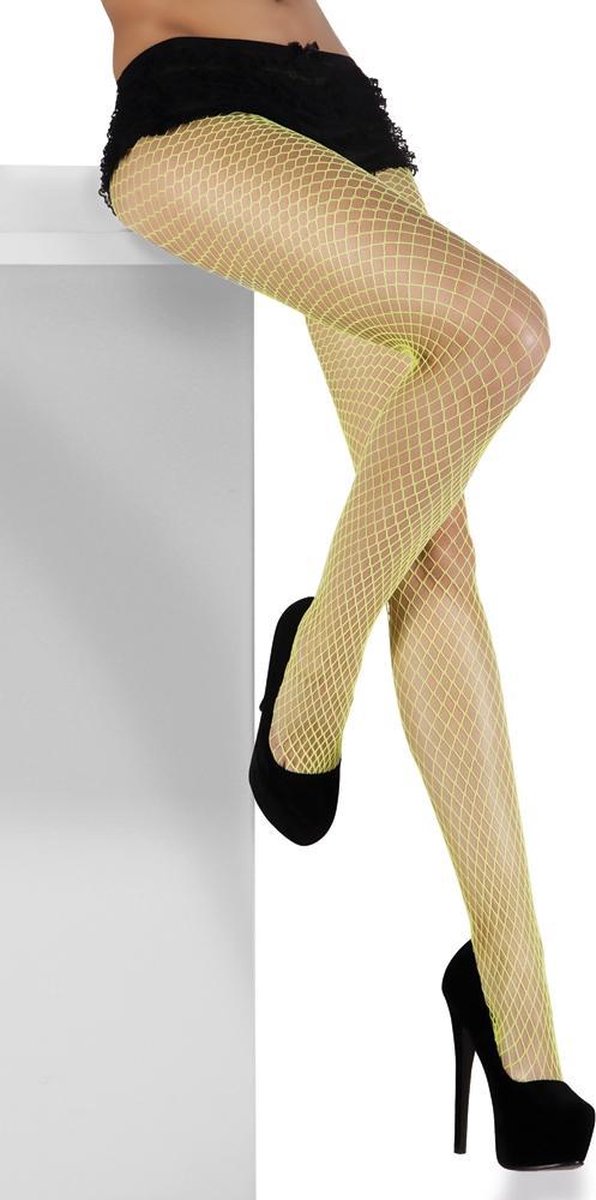12 stuks: Panty Diamond - neon groen