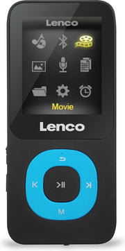 Lenco Xemio-769BU - MP3-Speler met 8GB intern geheugens - Blauw