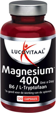 Lucovitaal Magnesium 400 Vitamine B6 en L-Tryptofaan Voedingssupplement - 120 capsules