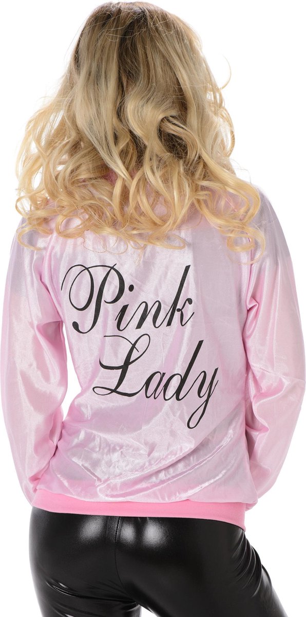 Karnival Costumes Verkleedkleding Stoer Pink Lady jasje Sandy - M