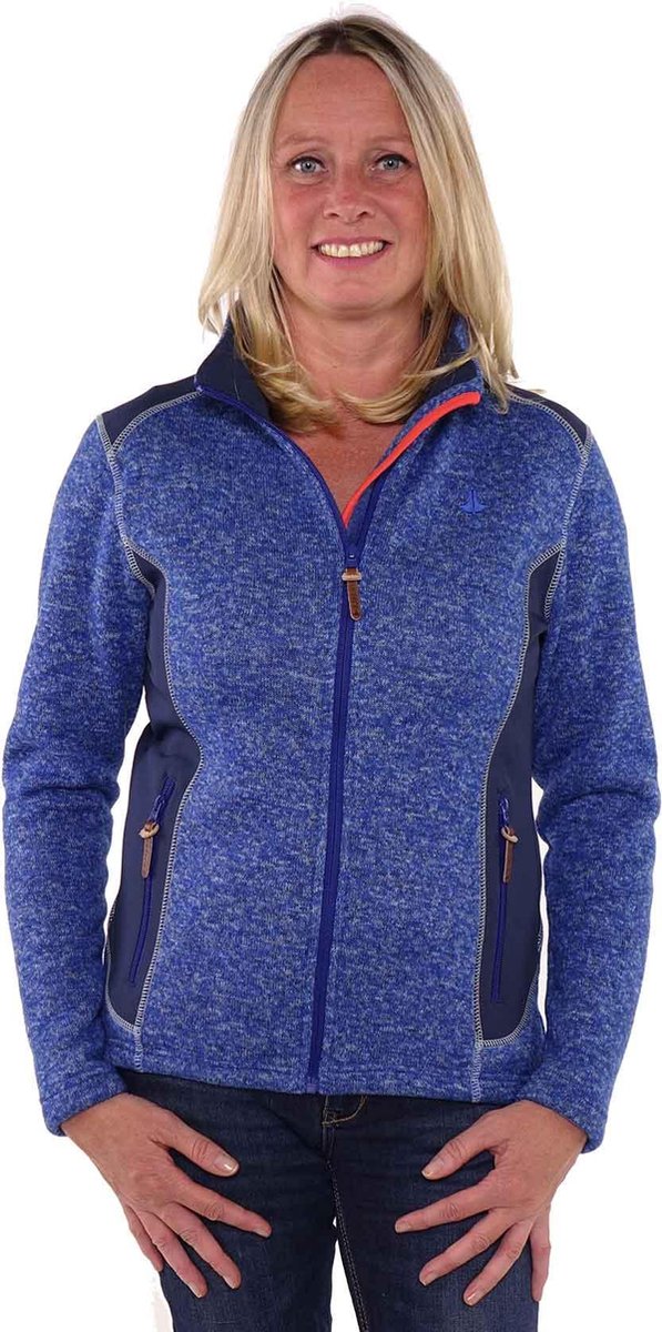 BJØRNSON Gebreid Vest Softshell 4 seizoenen Dames Blauw - Maat 36 - BRIGITTA